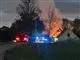 voldsom brand i bygning