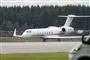 Et privatfly i en lufthavn