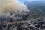 en skovbrand set fra luften