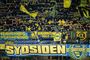 Brøndby-fans før torsdagens pokalkamp mod FCM.