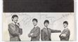 Program med de fire beatlesmedlemmer og deres autografer