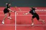 Badmintonspillere på banen