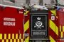 nærbillede af brandbil fra hovedstadens beredskab