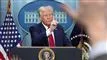 præsidendt donald trump på talerstol