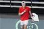 Tennisspiller på banen