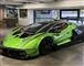en grøn lamborghini