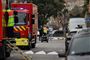Brandbiler ved gerningsstedet