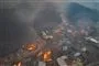 stort skovområde i brand