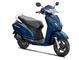 en blå scooter