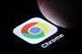 app med knap med teksten chrome