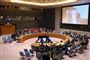 Medlemmer af FN's Sikkerhedsråd hører Det Internationale Atomenergiagenturs direktør, Rafael Grossi, tale om israelske angreb på iranske atomanlæg.