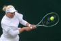 en tennisspilelr i aktion