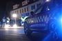 en smadret politibil
