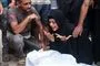 krigsramte i Gaza