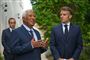 EU-præsident António Costa står side om side med Frankrigs præsident, Emmanuel Macron