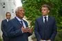 EU-præsident António Costa står side om side med Frankrigs præsident, Emmanuel Macron