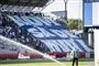 en tribune på et stadion