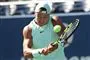 tennisspiller i aktion