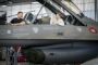 Ukraines præsident, Volodymyr Zelenskyj, og statsminister Mette Frederiksen så på F-16 kampfly på Flyvestation Skrydstrup i Vojens søndag den 20. august 2023. (Arkivfoto).
