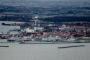 Korsør havn set fra afstand