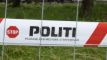 afspærringsbånd med politi-logo