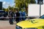 lægeambulance og politifolk til stede ved gerningsted 