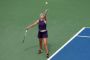 en tennisspiller i aktion