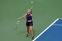en tennisspiller i aktion