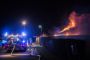 stor brand med flammer