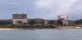 en helikopter ved et hus