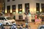 Det var her på restaurant Bali, at de to mænd blev skudt mandag aften Foto: Mogens Flindt / POLFOTO