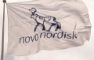 et flag med novo nordisks logo