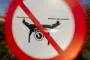 Skilt med "Droneflyvning forbudt"