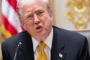 Nærbillede af Trump, der taler