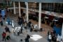 foto taget fra oven ned på lufthavnens store ankomstområde i Terminal 2