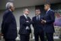 EU-præsident Antonio Costa (t.v.) har lørdag drøftet det forslag til en fredsaftale for Ukraine, som USA har fremlagt, med blandt andre den britiske premierminister, Keir Starmer, Frankrigs præsident, Emmanuel Macron, og Finlands præsident, Alexander Stubb. De mødtes på sidelinjen af det igangværende G20-topmøde i Johannesburg i Sydafrika - et møde, som USA har boykottet.