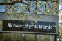 Skilt hvor der står nordfyns bank