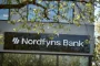 Skilt hvor der står nordfyns bank