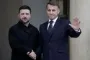 Zelinski og Macron vinker