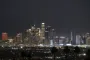 billede af skyline om aftenen