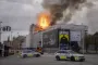 Flammer fra Børsens tag