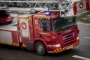 brandbil kører på gaden