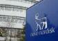 Skilt med Novo Nordisk foran bygning