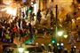 31 personer blev anholdt under gadeurolighederne i Oslo.  Foto: AP Photo/Scanpix Norway, Hakon Mosvold Larsen / POLFOTO