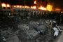 Sådan så det ud, da Marriot hotellet blev bombet i september 2008. Nu siger amerikanerne, at de har dræbt manden, der stod bag. Foto: AP/B. K. Bangash / POLFOTO