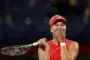 en tennisspiller jubler