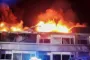 brand i taget på en etageejendom