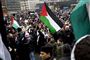 2.500 demonstrerede for fred i Gaza på Københavns Rådhusplads  Foto: Thomas Borberg / POLFOTO