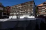 en udbrændt bygning