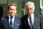 Valentino Garavani og Giancarlo Giammetti kørte igennem årtier parløb omkring modehuset Valentino. Her ankommer de til en begivenhed til minde for Karl Lagerfeld i 2019. (Arkivfoto).